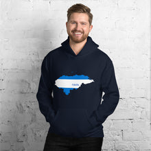 Load image into Gallery viewer, Honduras Flag Map Unisex Hoodie
