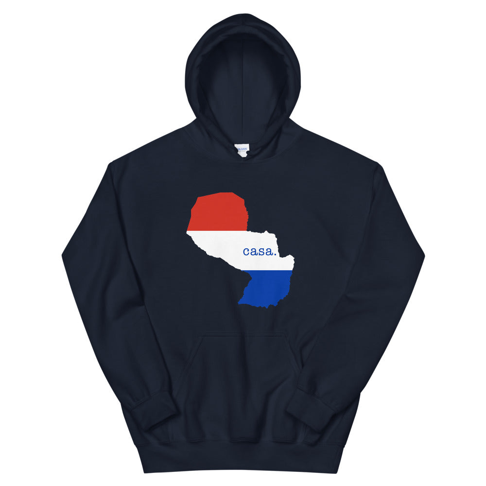 Paraguay Flag Map Unisex Hoodie