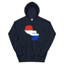 Load image into Gallery viewer, Paraguay Flag Map Unisex Hoodie
