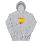 Spain Flag Map Unisex Hoodie