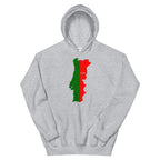 Portugal Flag Map Unisex Hoodie