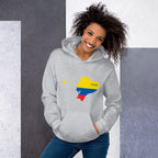 Ecuador Flag Map Unisex Hoodie