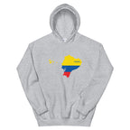 Ecuador Flag Map Unisex Hoodie