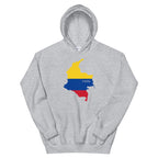 Colombia Flag Map Unisex Hoodie
