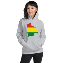 Load image into Gallery viewer, Bolivia Flag Map Unisex Hoodie
