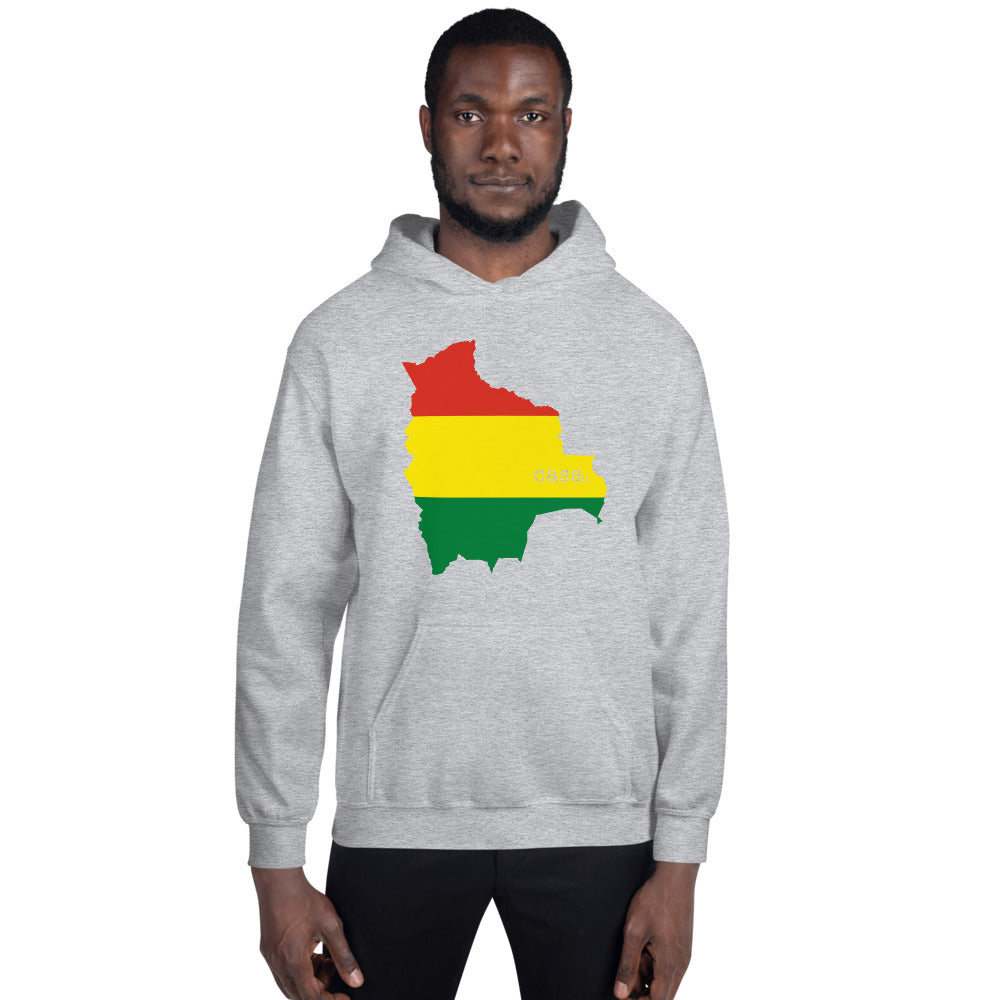 Bolivia Flag Map Unisex Hoodie