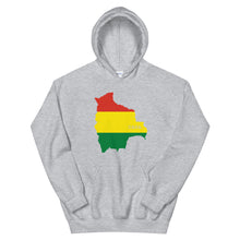 Load image into Gallery viewer, Bolivia Flag Map Unisex Hoodie
